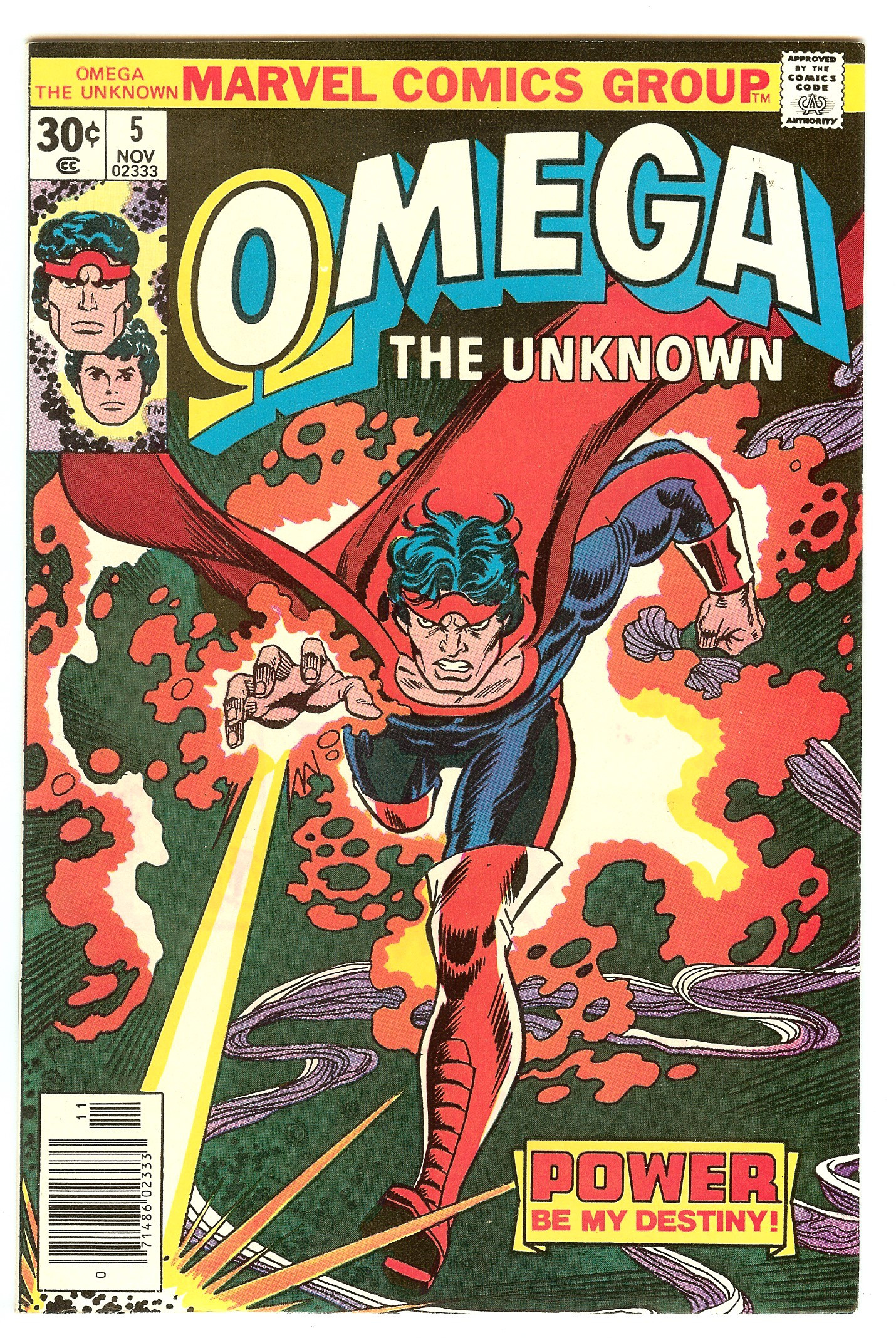 OMEGA THE UNKNOWN Front Cover