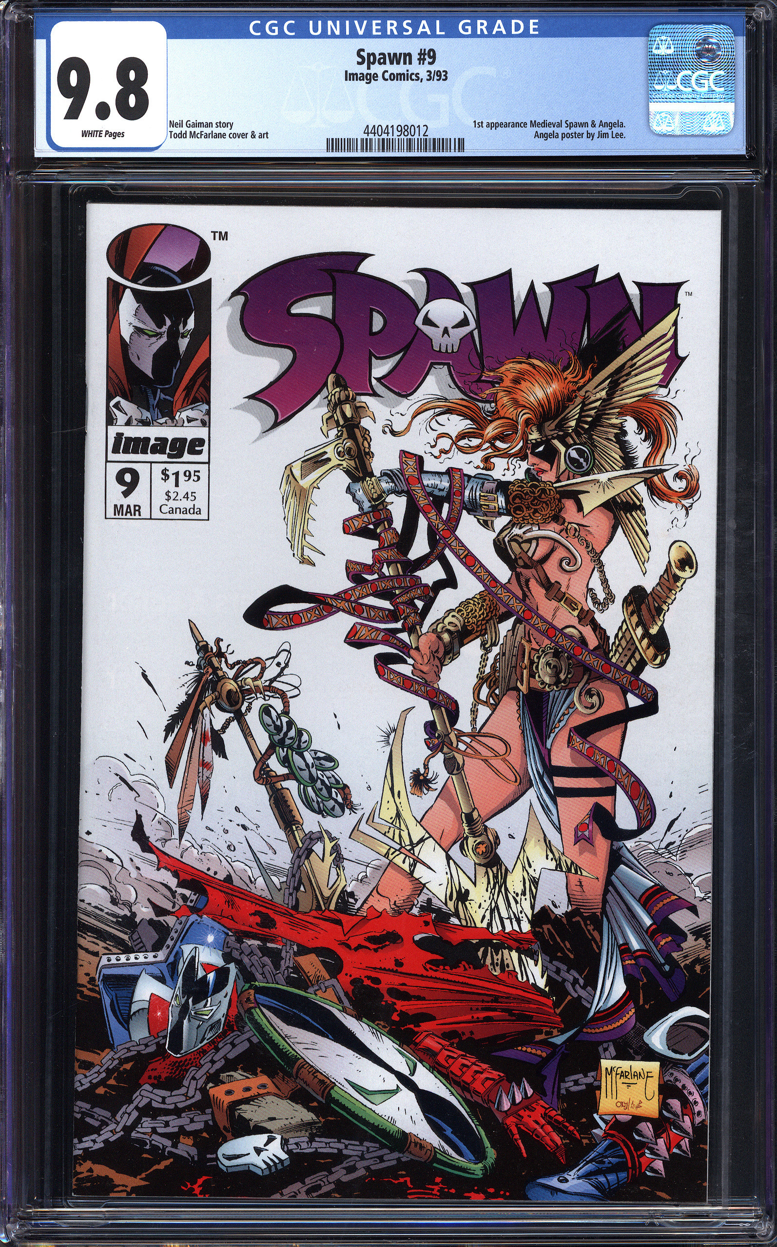 SPAWN #9 CGC 9.8 WHITE PAGES | Reece's Rare Comics