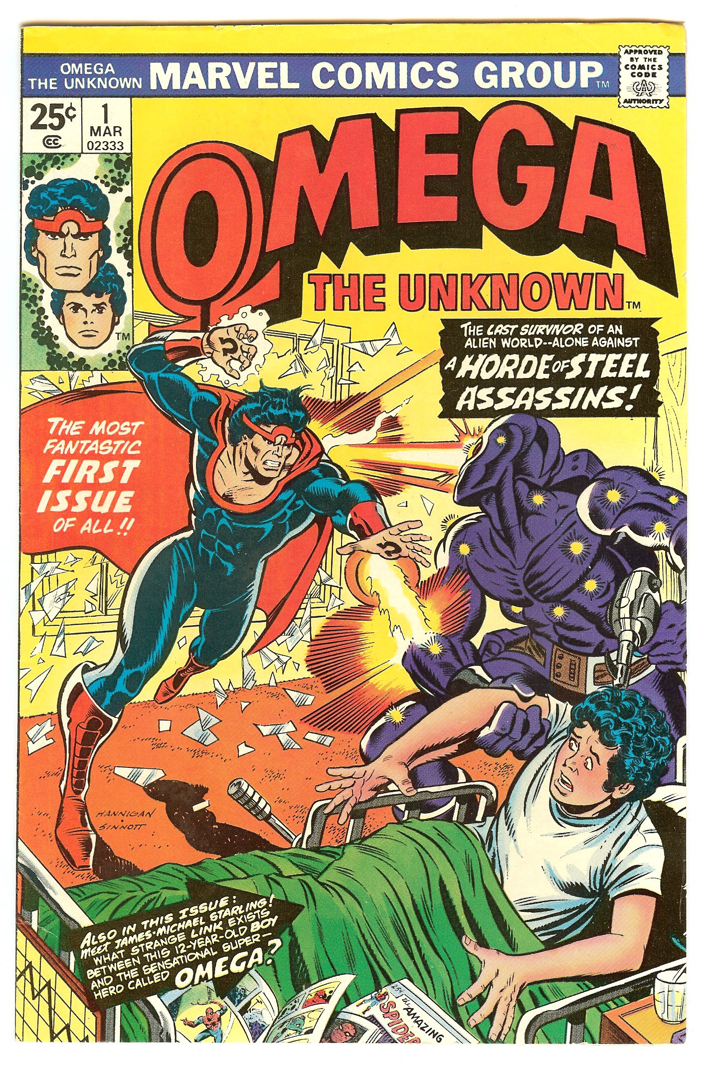 OMEGA THE UNKNOWN Front Cover