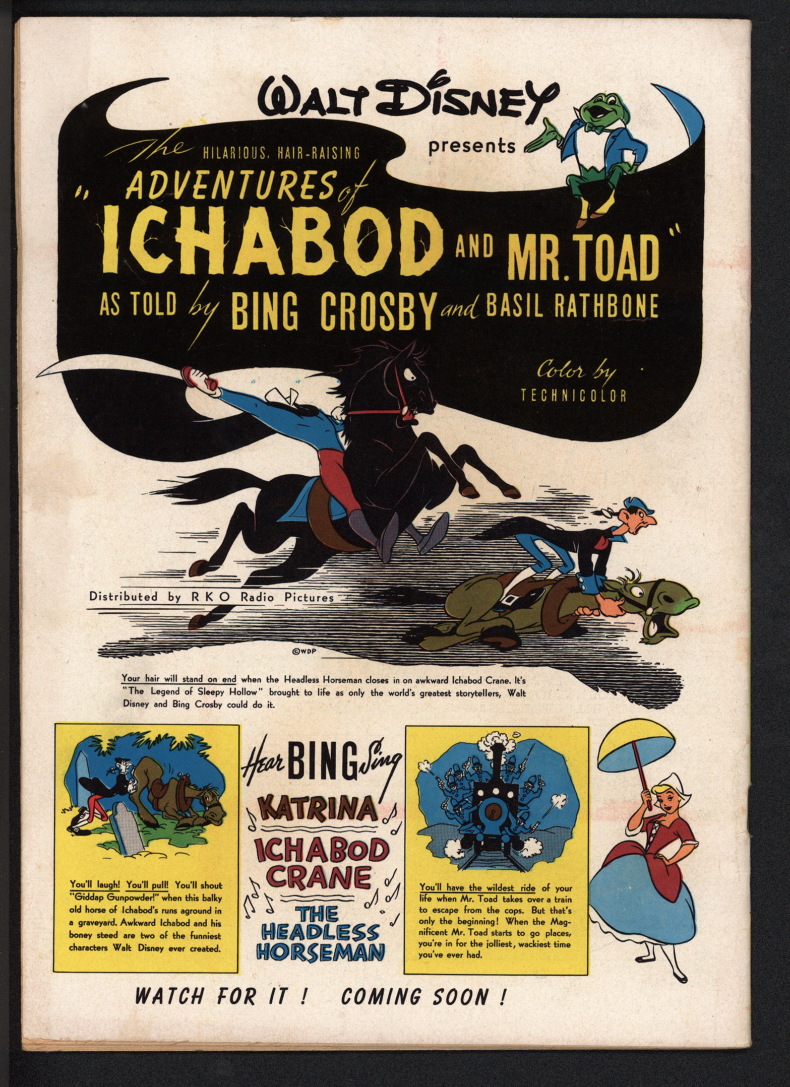 WALT DISNEY'S COMICS AND STORIES Back Cover