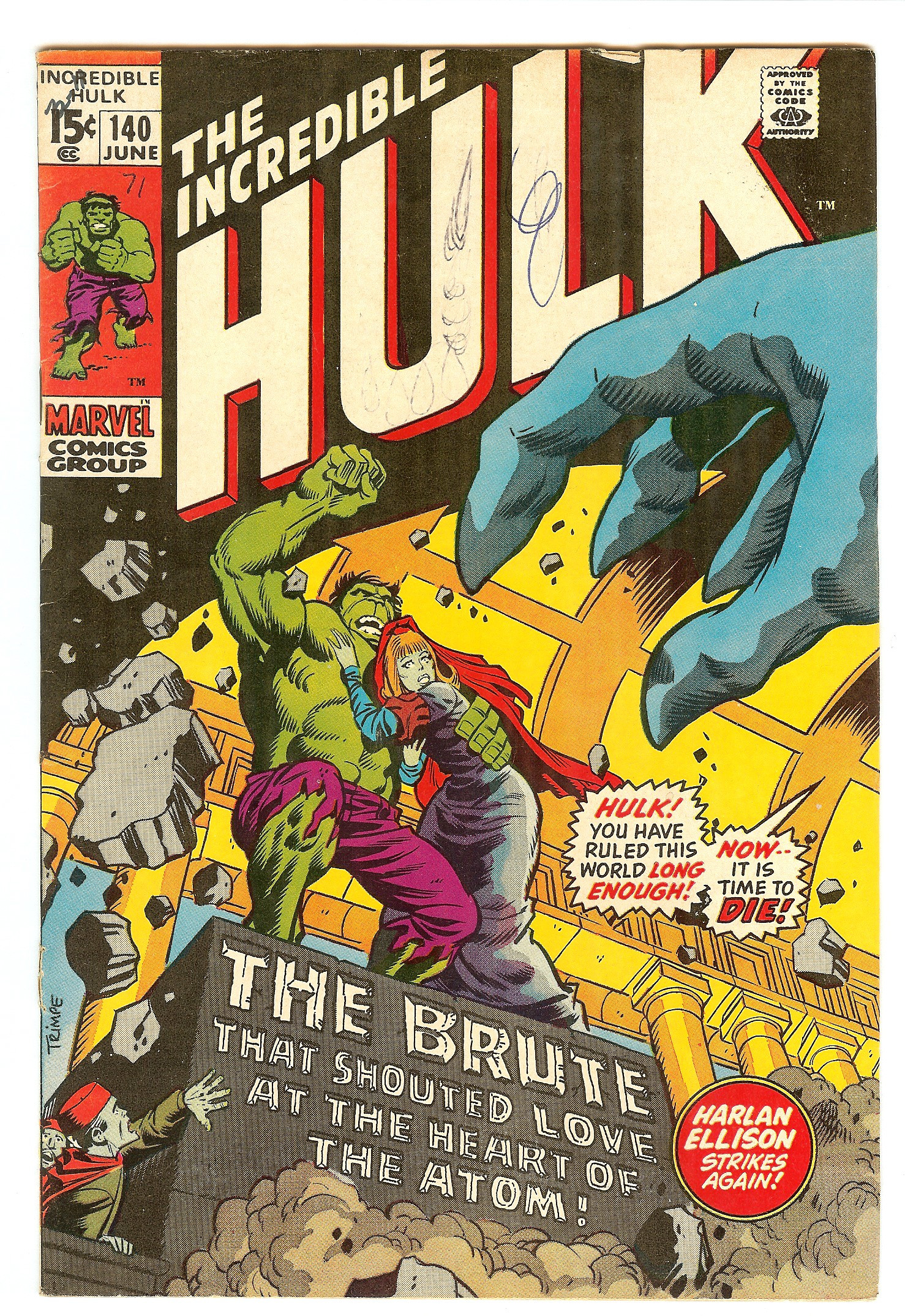 INCREDIBLE HULK Front Cover