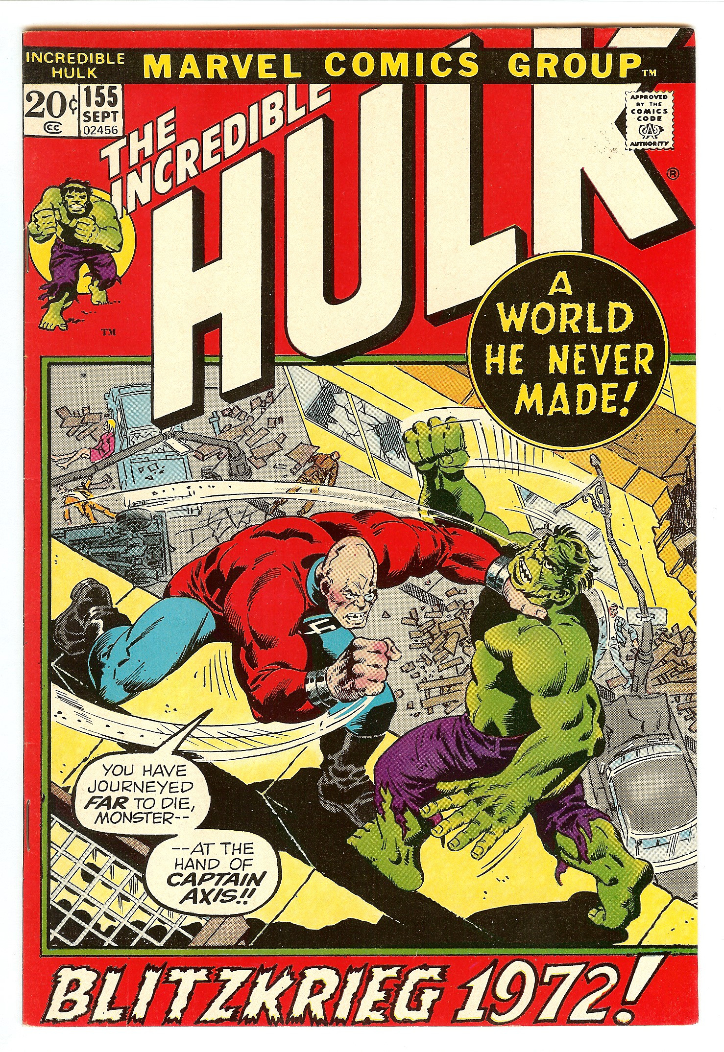 INCREDIBLE HULK Front Cover