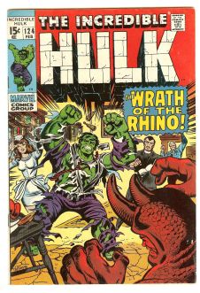 INCREDIBLE HULK #124 5.0 front cover