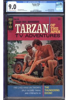 TARZAN #165 CGC 9.0 OW/WH PAGES front cover