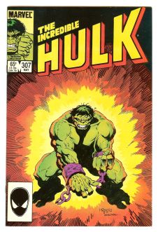 INCREDIBLE HULK #307 9.0 front cover
