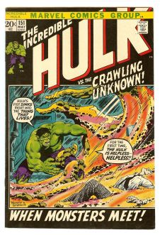 INCREDIBLE HULK #151 6.0 front cover