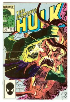 INCREDIBLE HULK #301 7.5 front cover