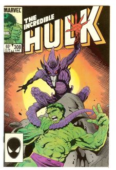 INCREDIBLE HULK #308 9.0 front cover