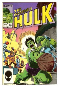 INCREDIBLE HULK #303 8.5 front cover