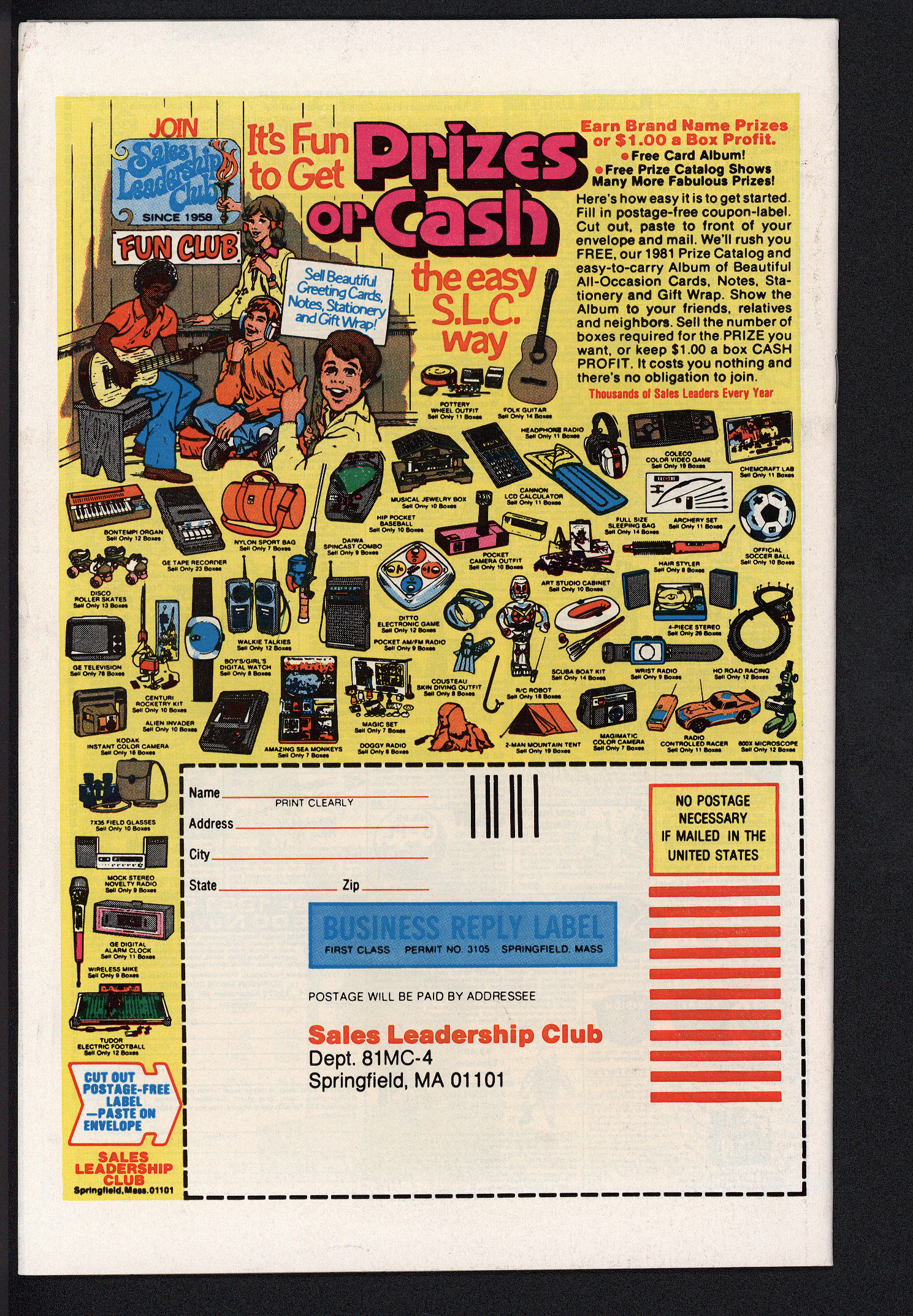 X-MEN Back Cover