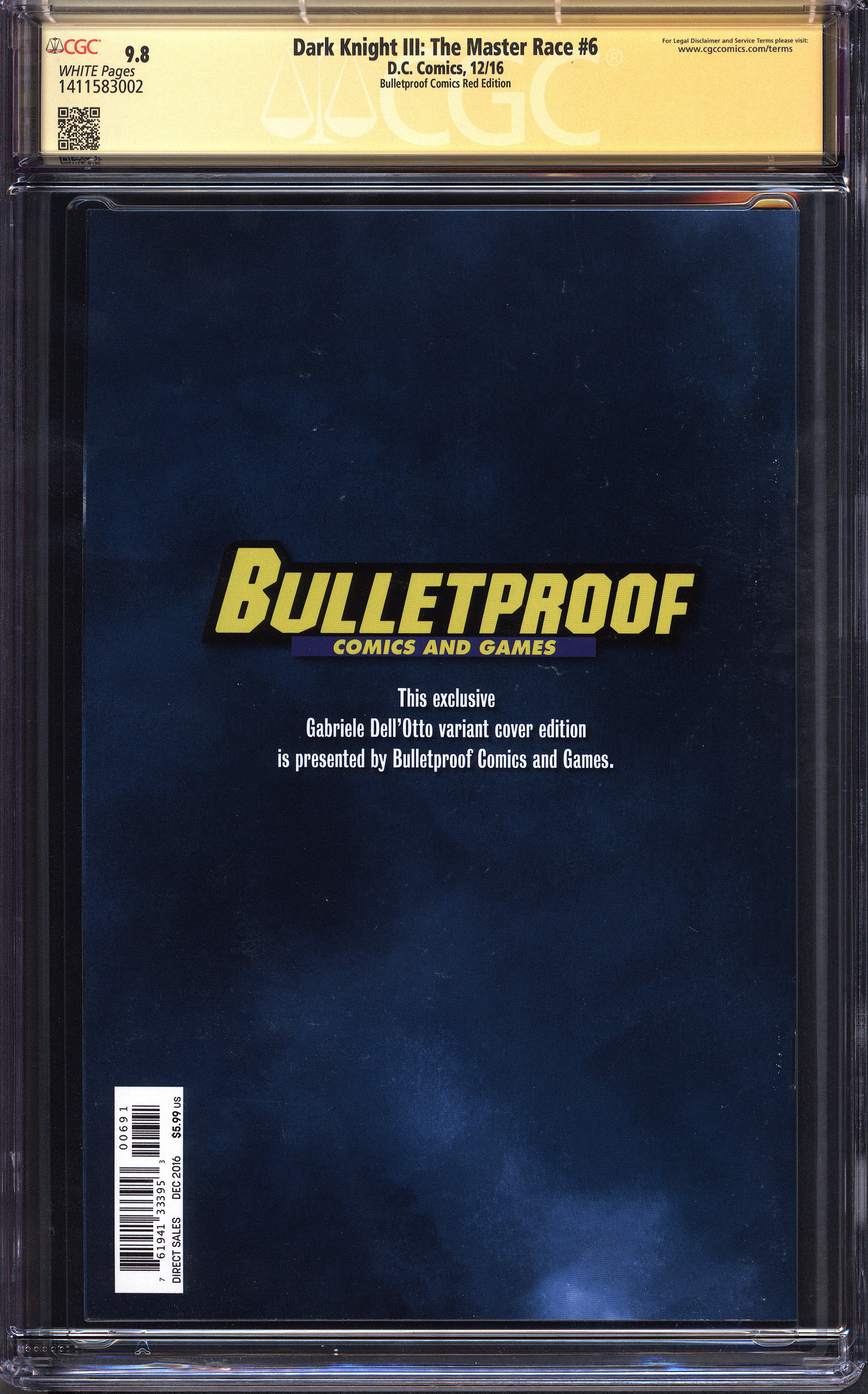 DARK KNIGHT III: THE MASTER RACE Back Cover