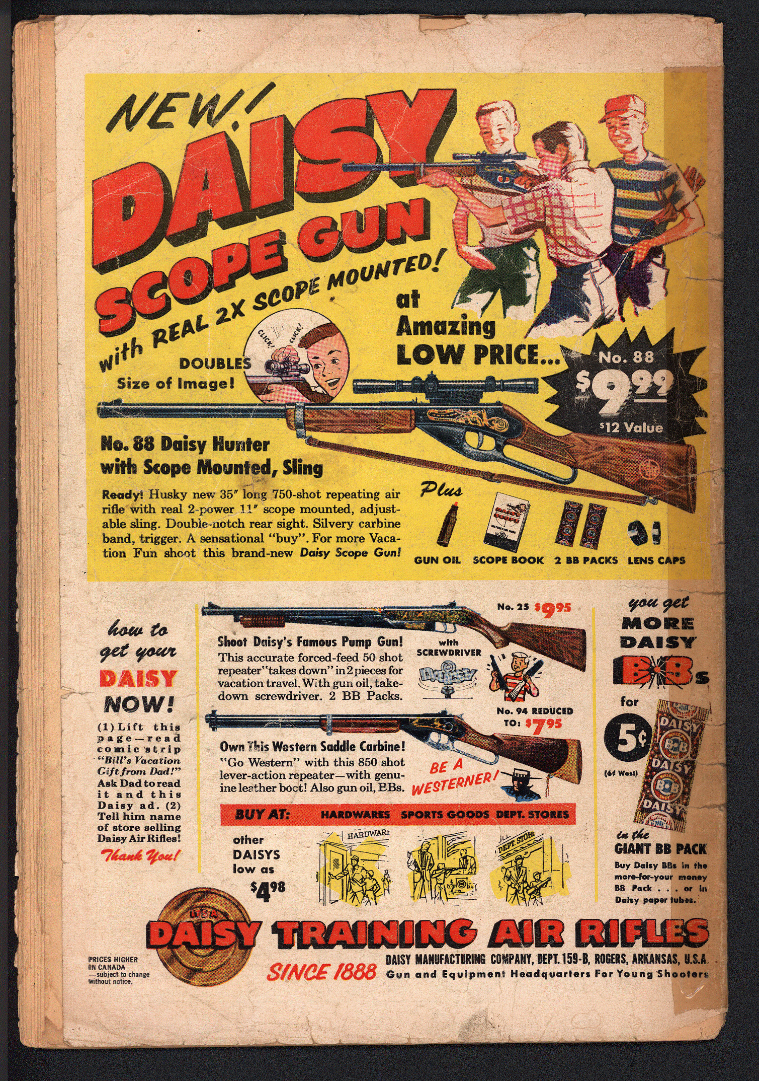 ACTION COMICS Back Cover