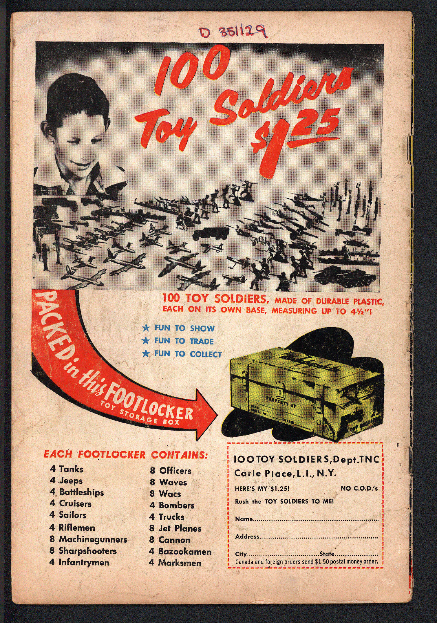 ACTION COMICS Back Cover