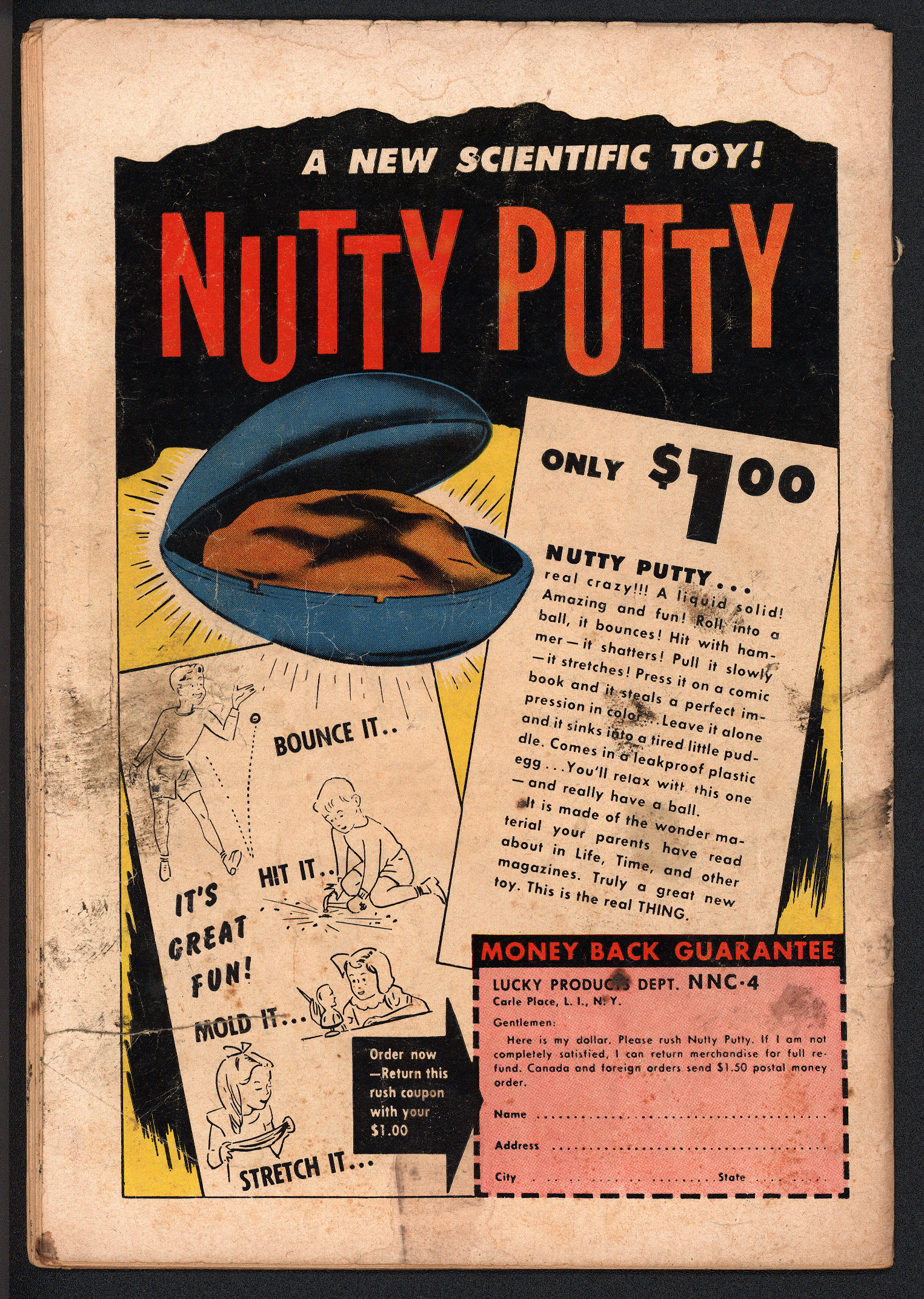 ACTION COMICS Back Cover