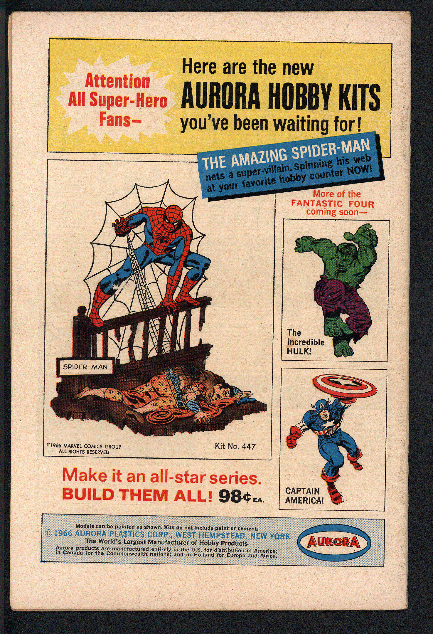 FANTASTIC FOUR Back Cover