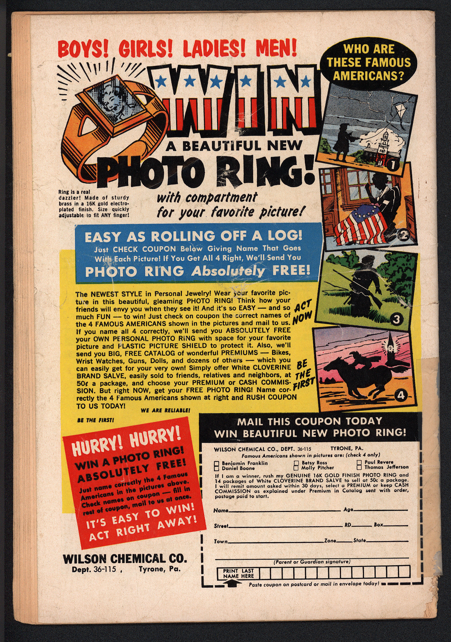 ACTION COMICS Back Cover