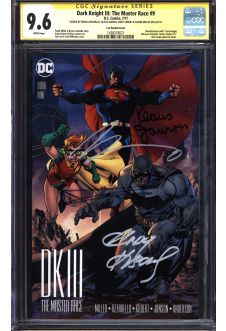 DARK KNIGHT III: THE MASTER RACE #9 CGC 9.6 WHITE PAGES front cover