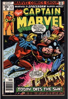 CAPTAIN MARVEL #57 6.5 front cover