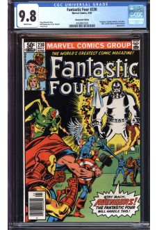 FANTASTIC FOUR #230 CGC 9.8 WHITE PAGES front cover