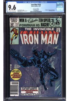 IRON MAN #152 CGC 9.6 OW/WH PAGES front cover