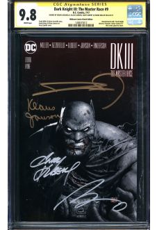 DARK KNIGHT III: THE MASTER RACE #9 CGC 9.8 WHITE PAGES front cover