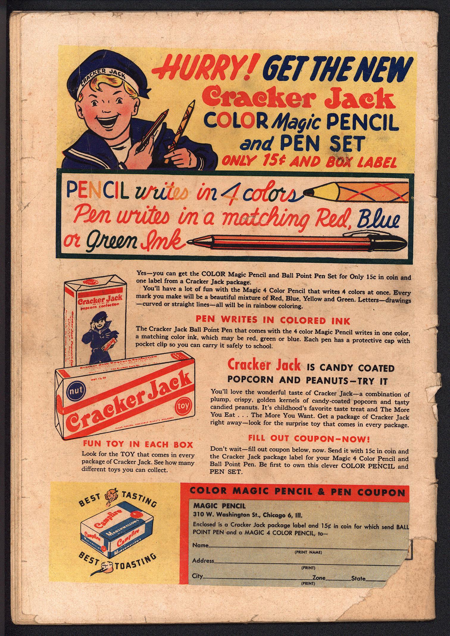 ARCHIE COMICS Back Cover