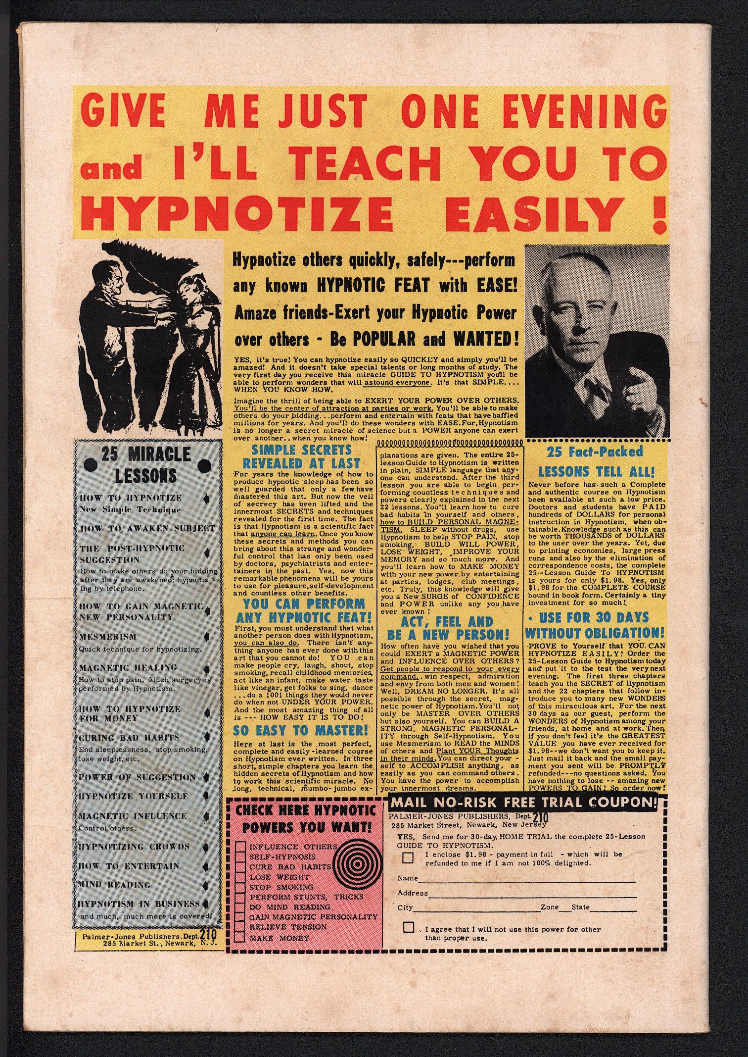 ARCHIE'S JOKE BOOK Back Cover
