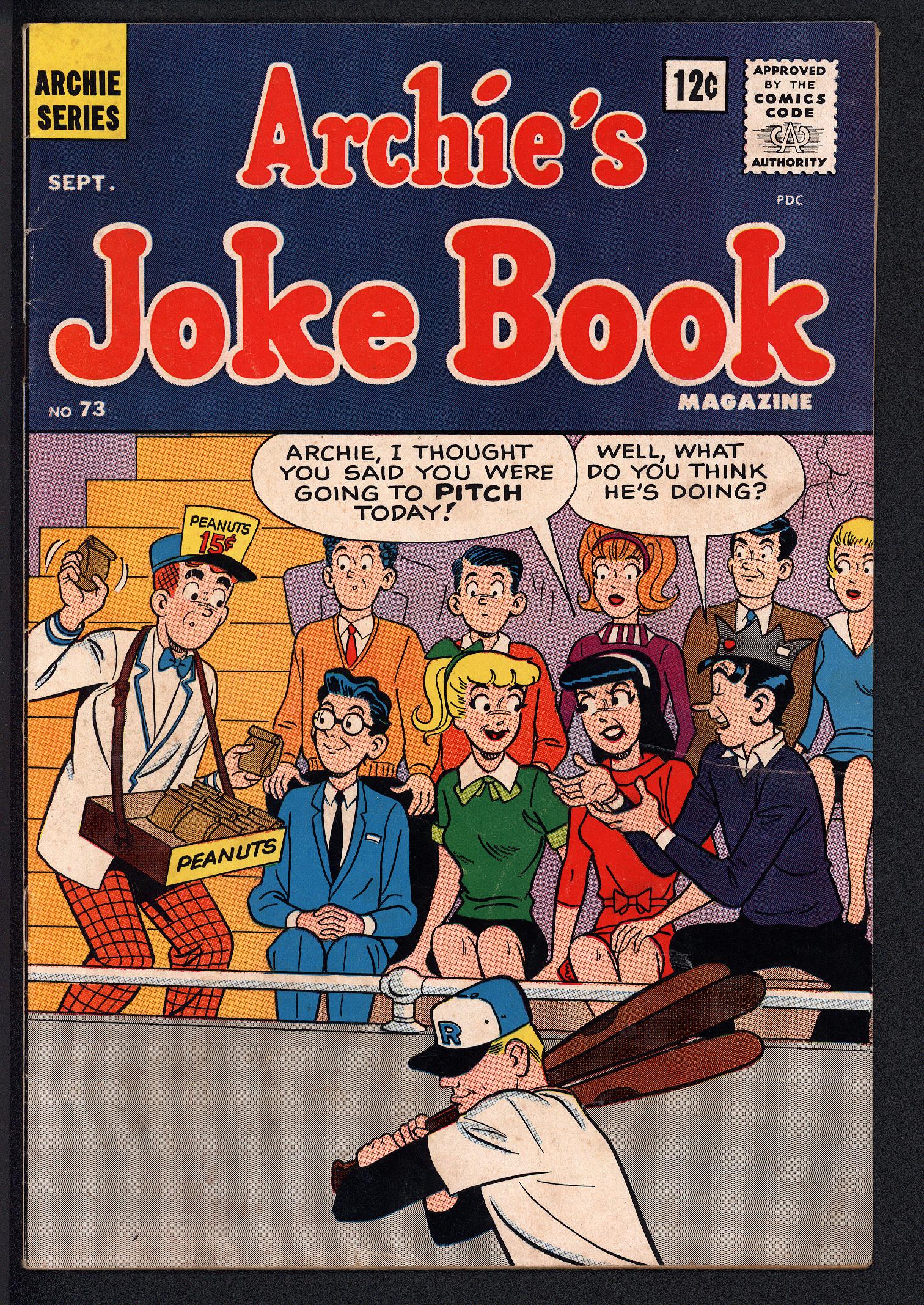 ARCHIE'S JOKE BOOK Front Cover