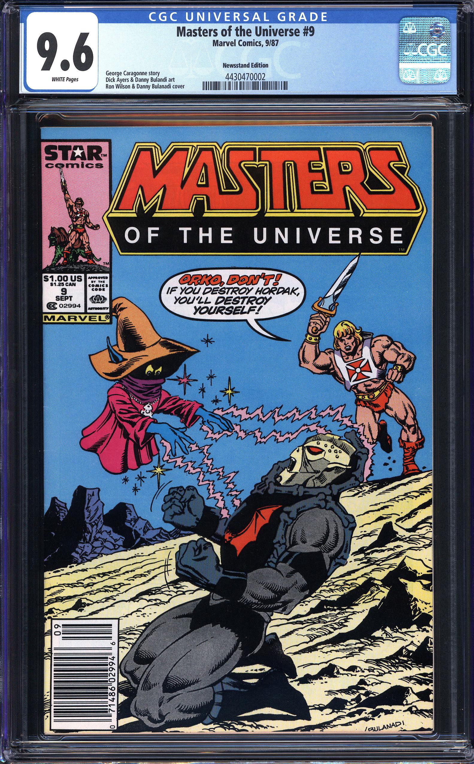 Master Reece MASTERS OF THE UNIVERSE #9 CGC 9.6 WHITE PAGES | Reece's Rare Comics