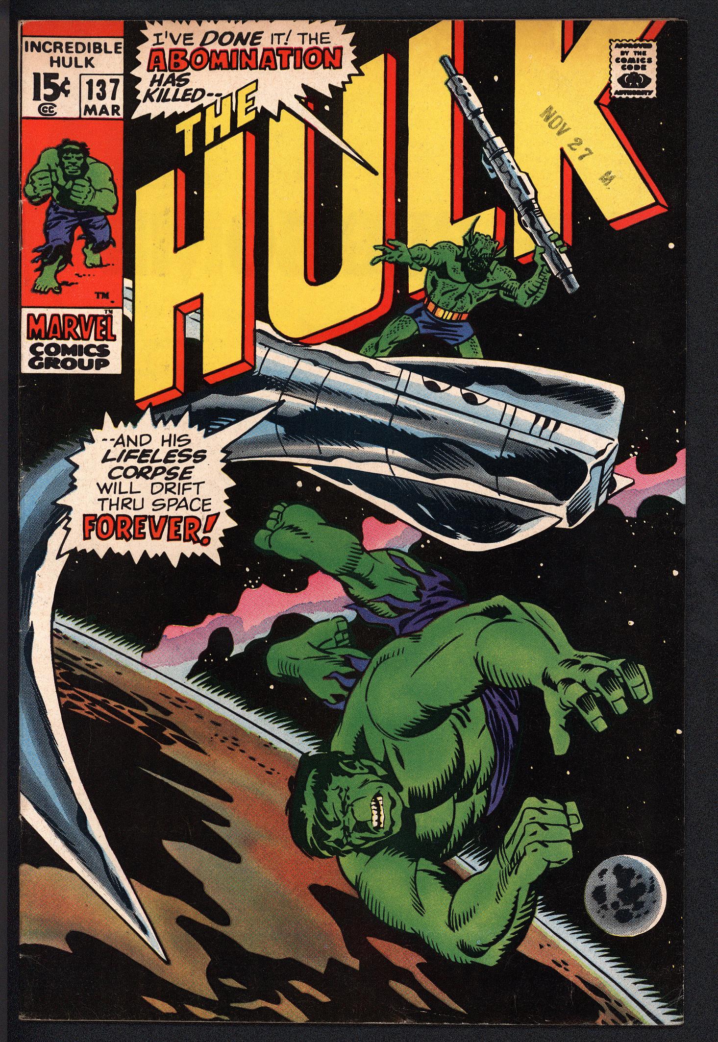 INCREDIBLE HULK Front Cover