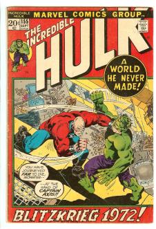INCREDIBLE HULK #155 4.0 front cover