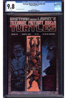 TEENAGE MUTANT NINJA TURTLES #29 CGC 9.8 WHITE PAGES front cover