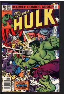 INCREDIBLE HULK #255 8.0 front cover