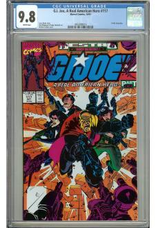 G.I. JOE, A REAL AMERICAN HERO #117 CGC 9.8 WHITE PAGES front cover