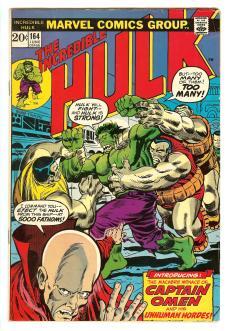 INCREDIBLE HULK #164 6.0 front cover