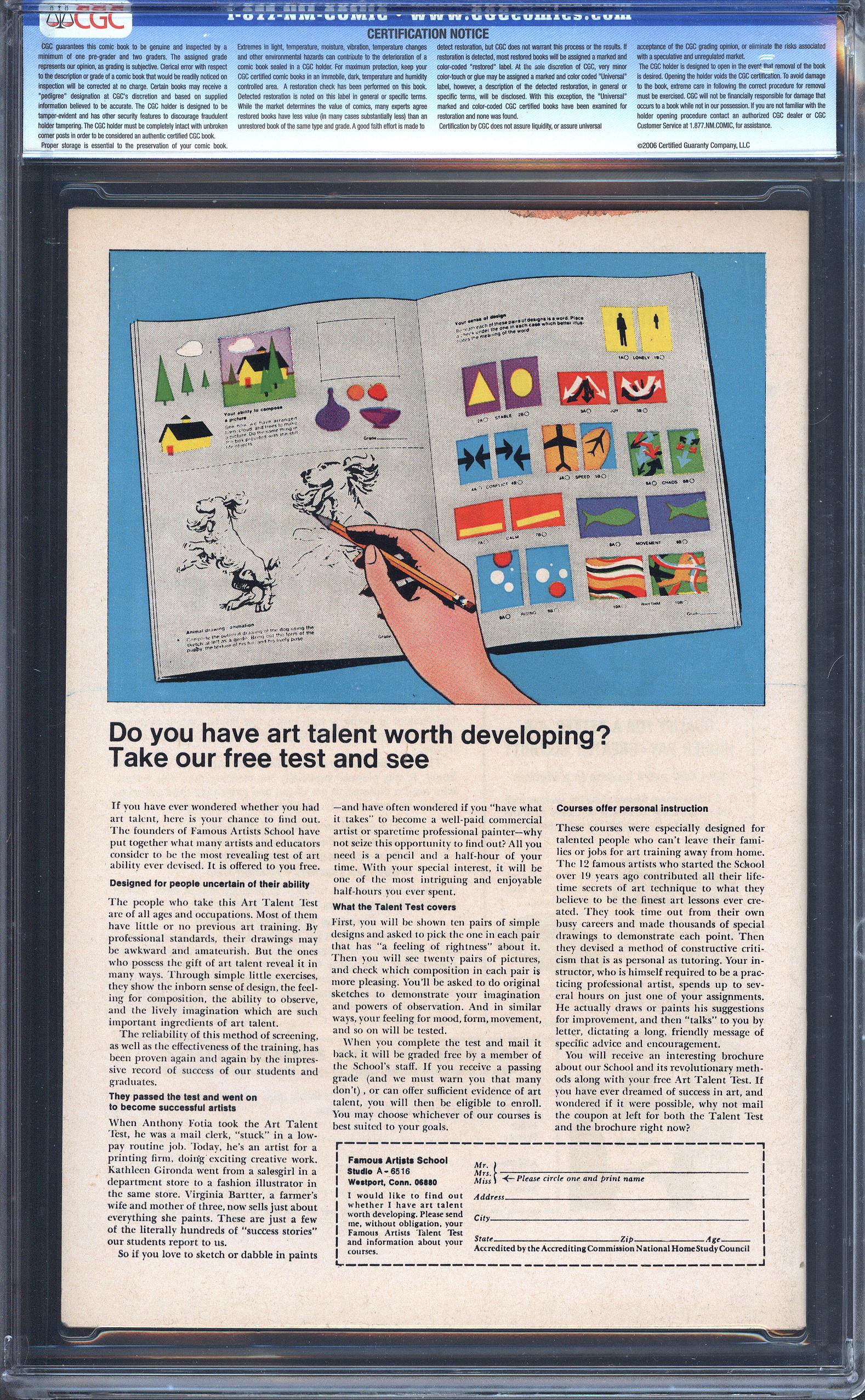 AMAZING SPIDER-MAN Back Cover