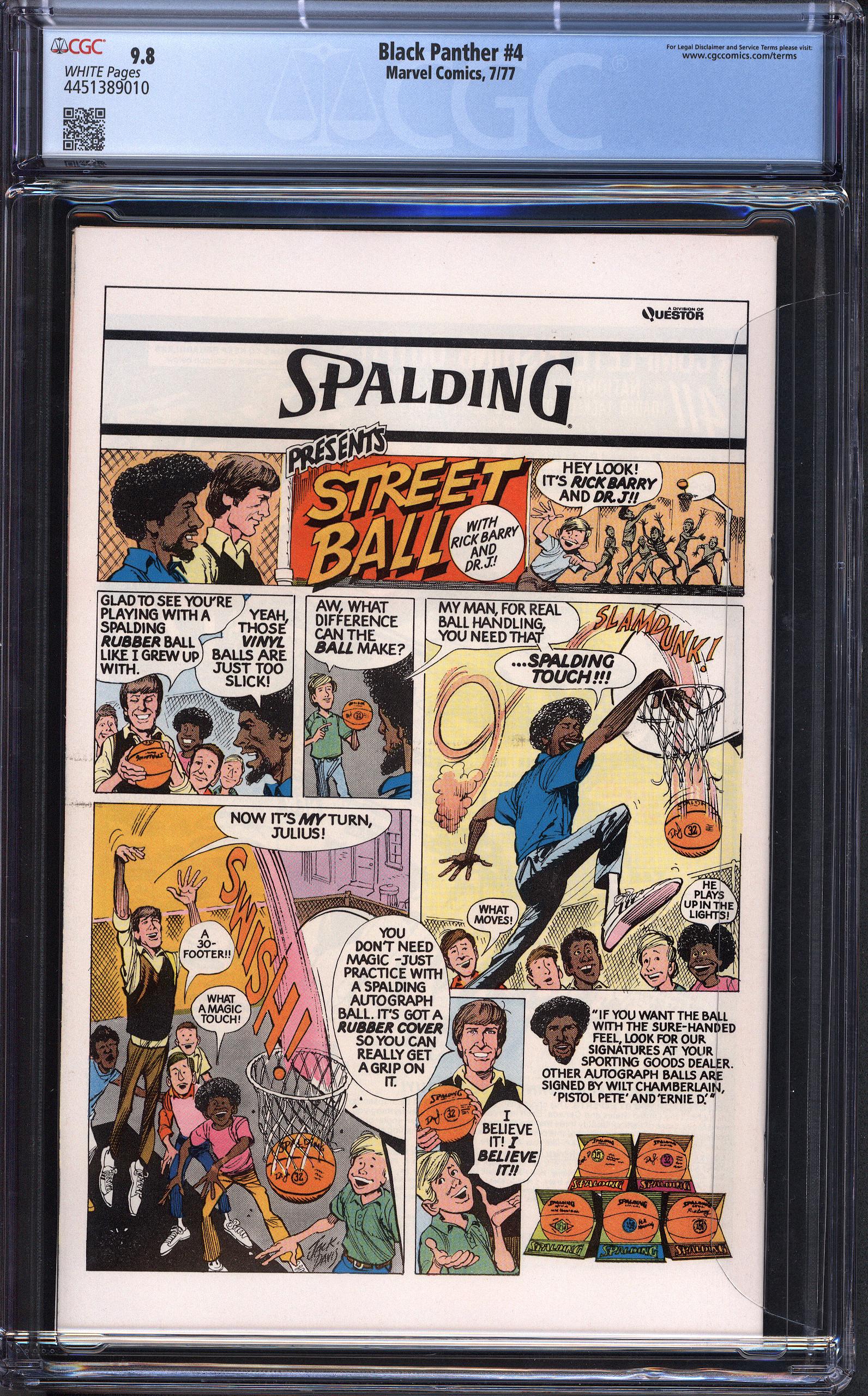 BLACK PANTHER Back Cover