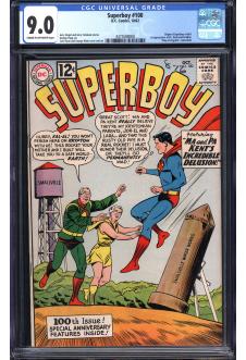 SUPERBOY #100 CGC 9.0 CR/OW PAGES front cover
