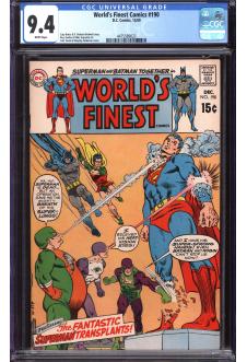 WORLD'S FINEST #190 CGC 9.4 WHITE PAGES front cover