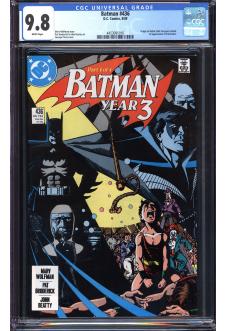 BATMAN #436 CGC 9.8 WHITE PAGES front cover