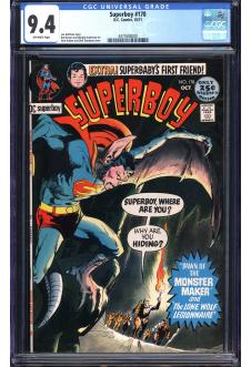 SUPERBOY #178 CGC 9.4 OW PAGES front cover