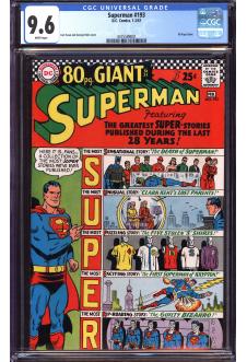 SUPERMAN #193 CGC 9.6 WHITE PAGES front cover