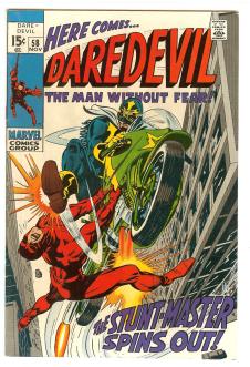 DAREDEVIL #58 7.5 front cover