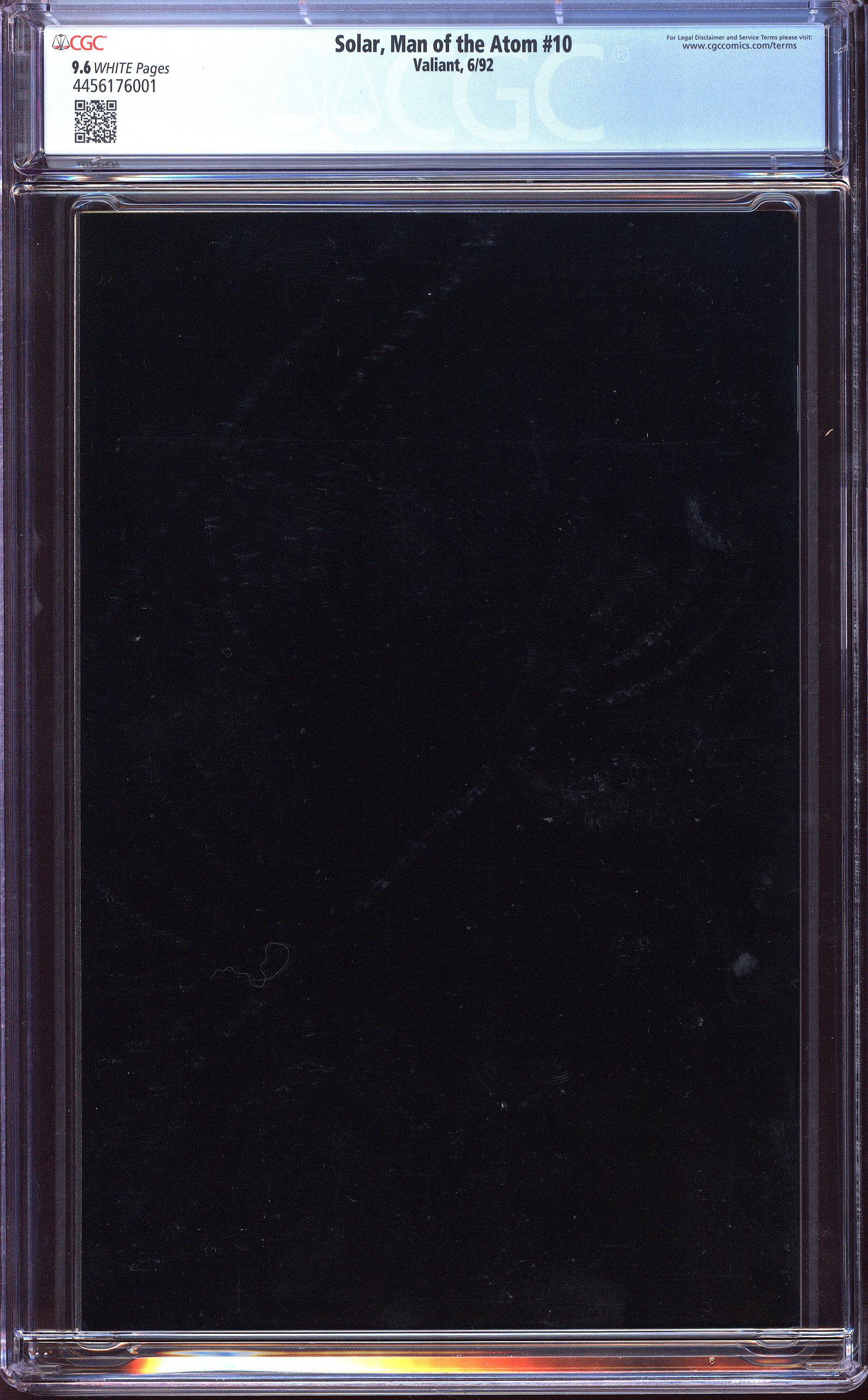 SOLAR, MAN OF THE ATOM Back Cover