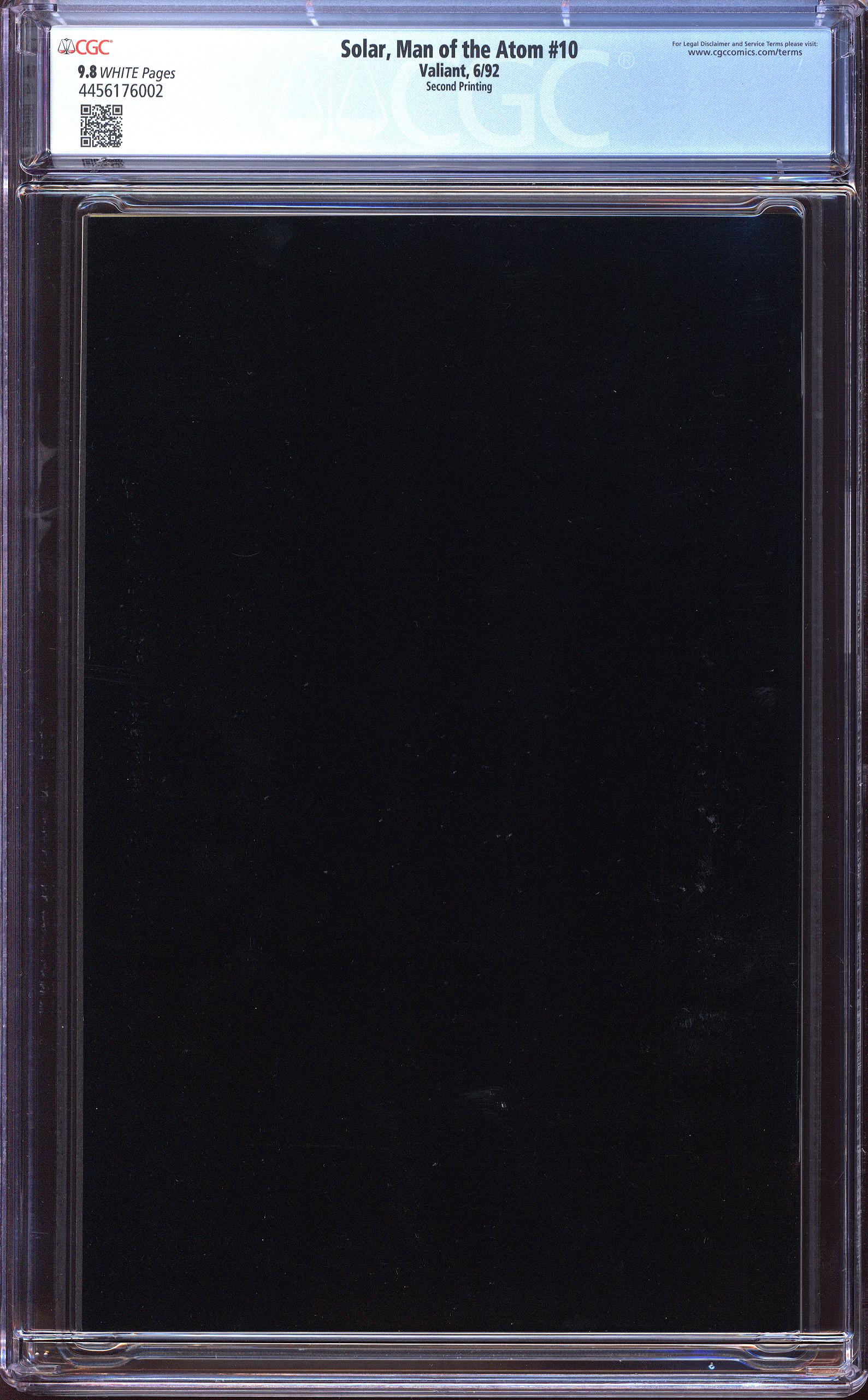 SOLAR, MAN OF THE ATOM Back Cover