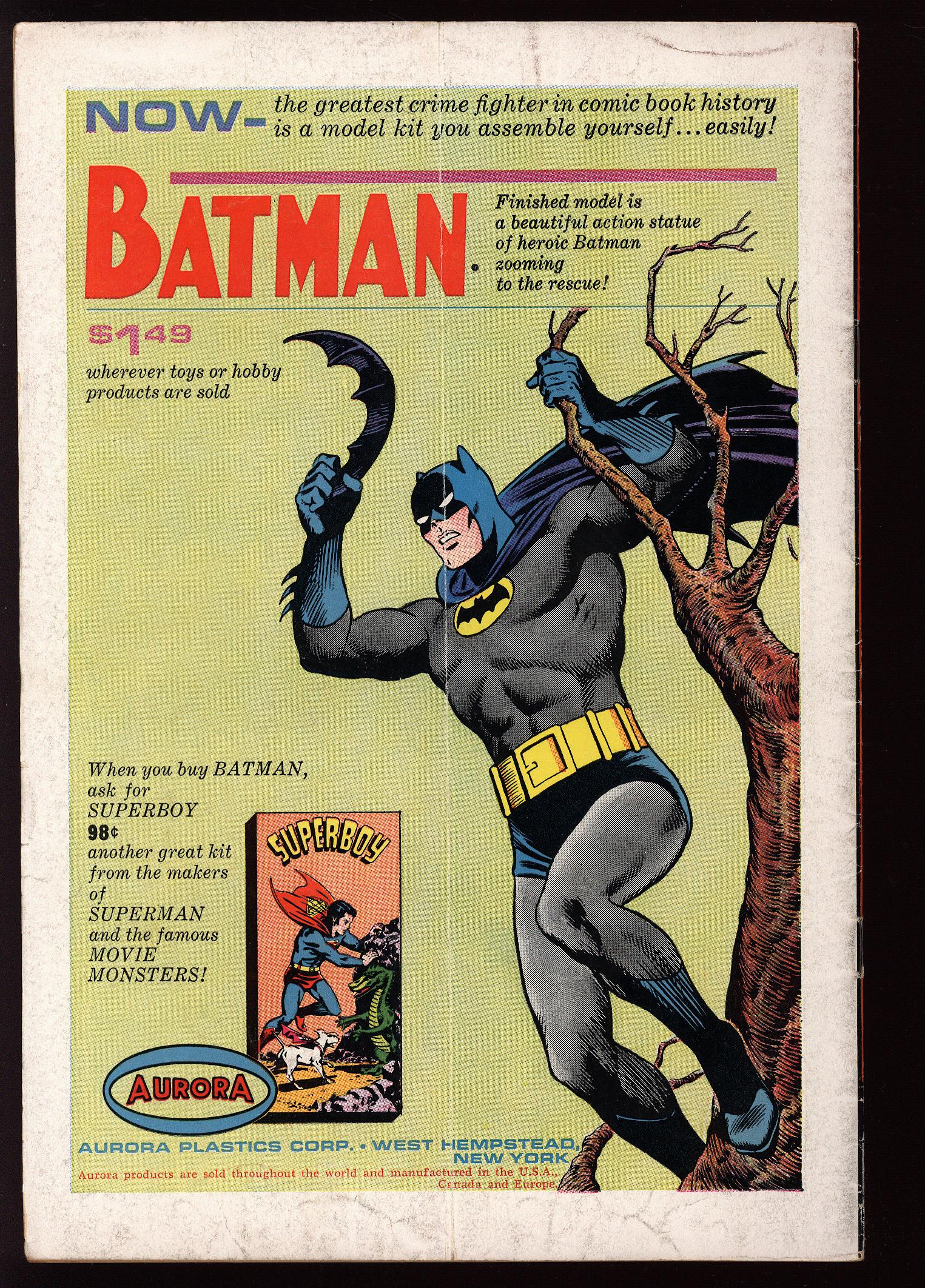 DETECTIVE COMICS Back Cover