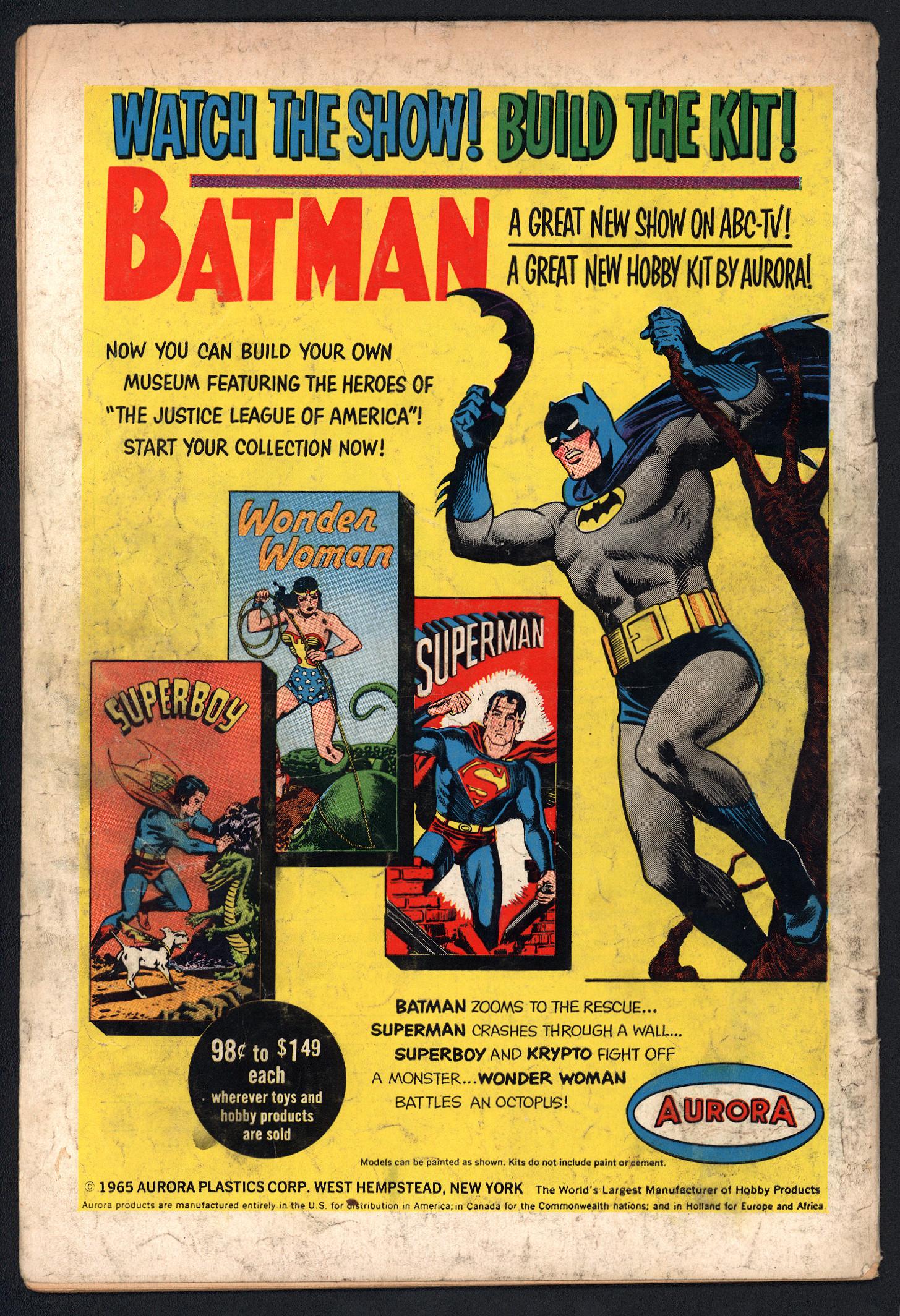 BATMAN Back Cover
