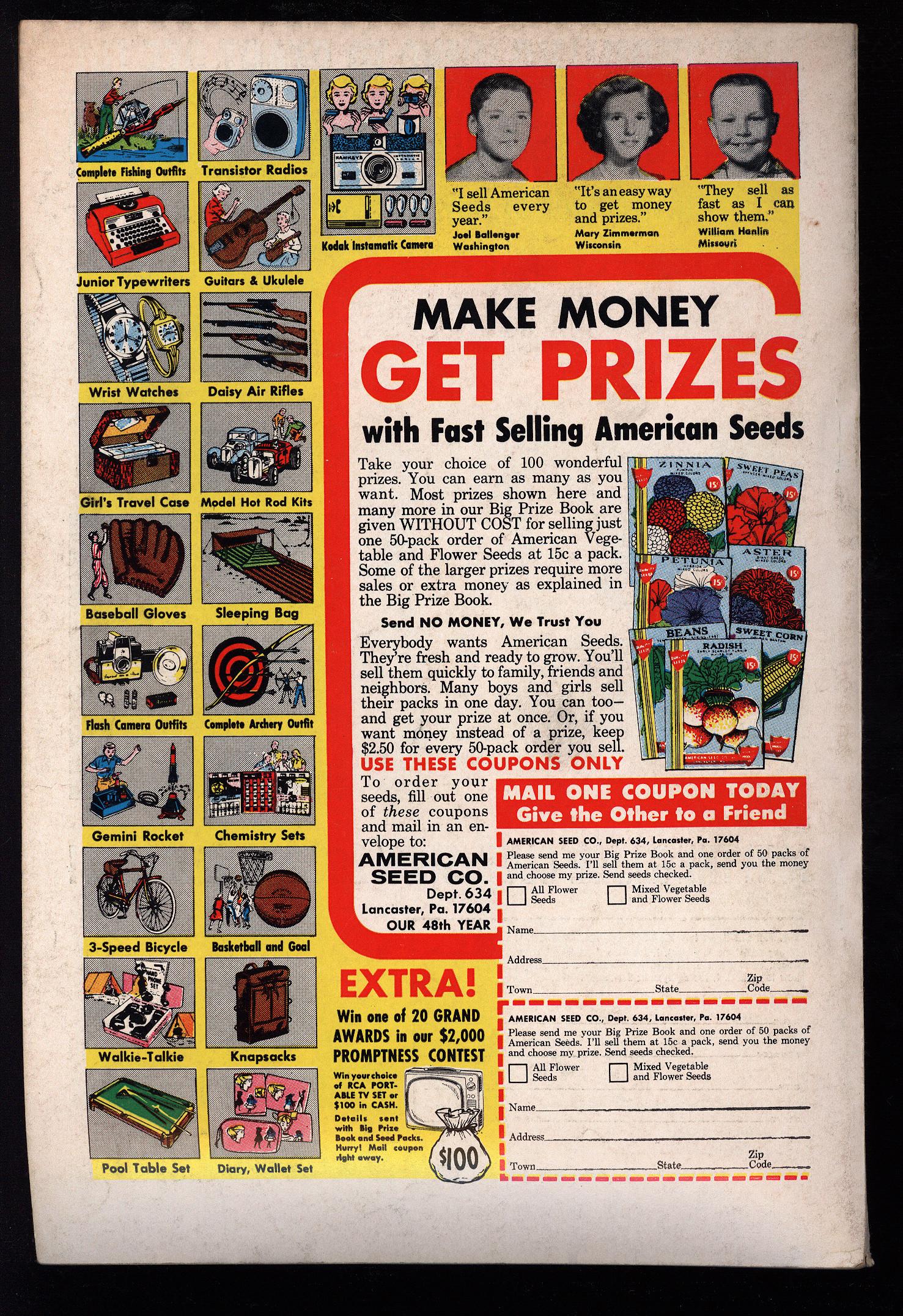 ACTION COMICS Back Cover