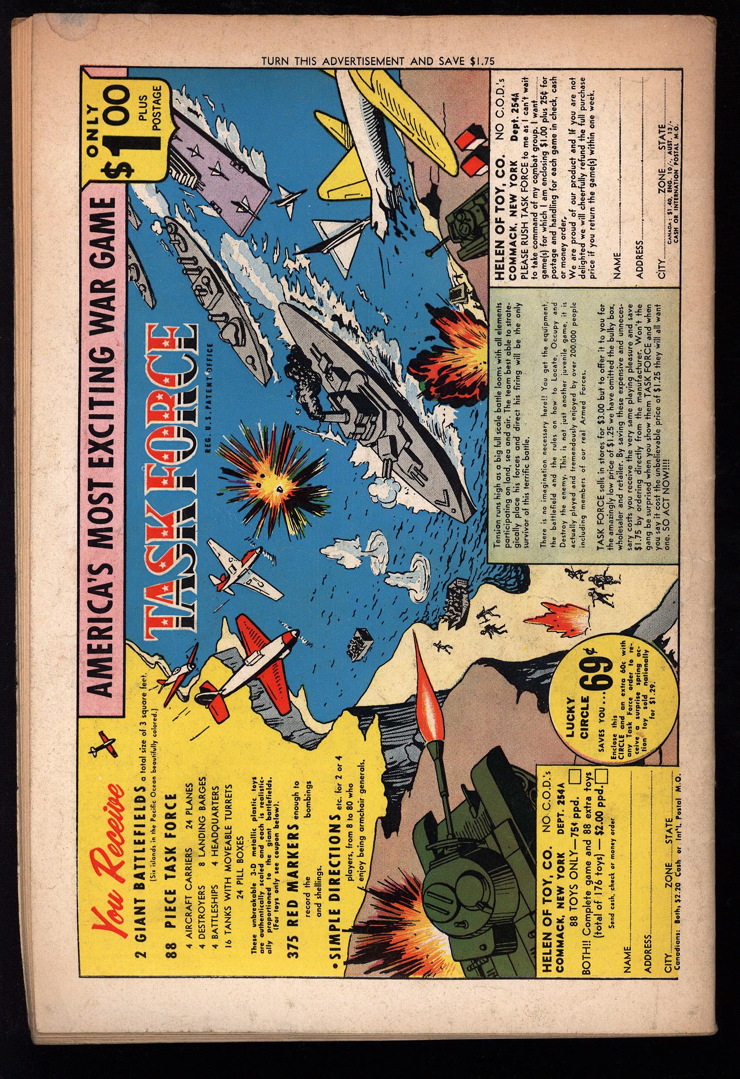ADVENTURE COMICS Back Cover