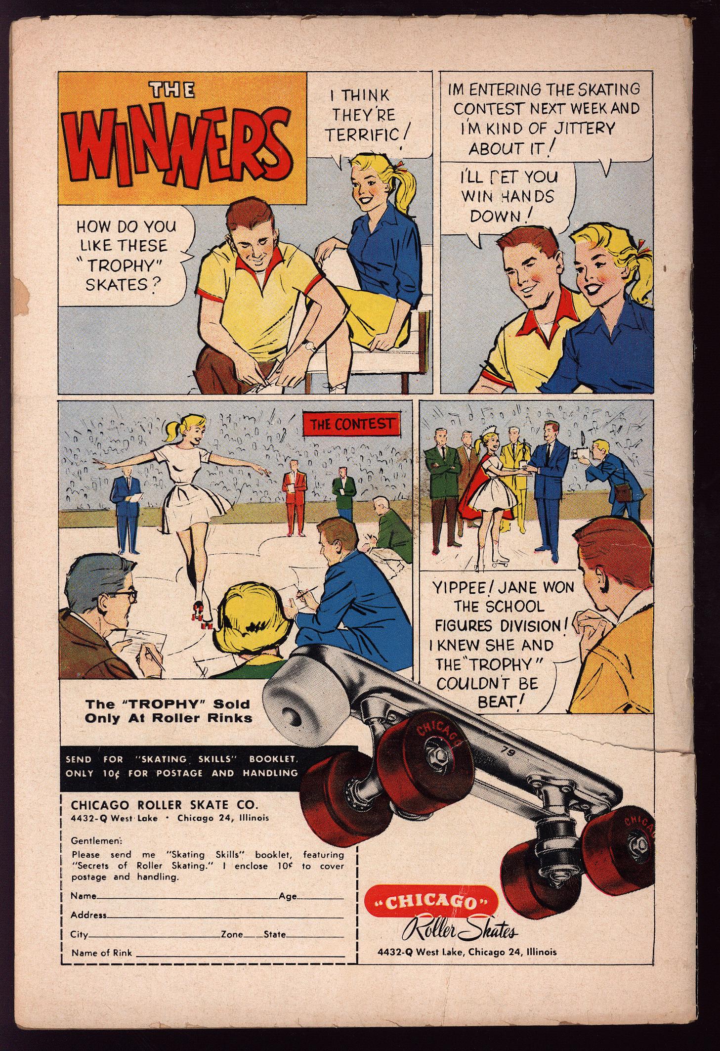 LAUGH COMICS Back Cover